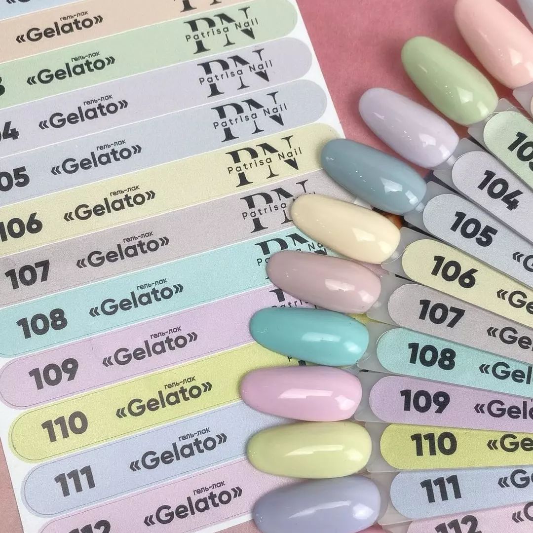לק ג'ל פסטל תצוגה GELATO